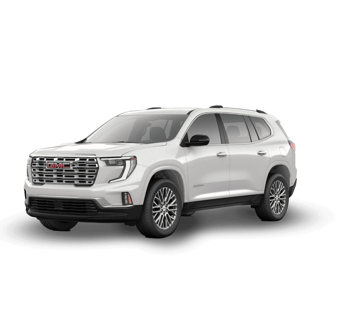 White SUV with a bold front grille and chrome accents, viewed from the front-right angle. The vehicle has sleek headlights and alloy wheels, standing on a plain white background.