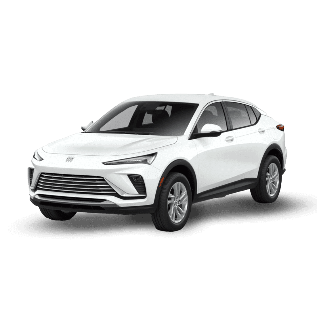 A white SUV is shown from the front left angle on a plain background. The vehicle has sleek, modern lines, distinctive headlights, and a bold front grille. It features alloy wheels and a streamlined design typical of contemporary SUVs.