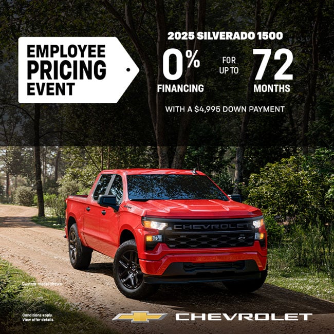 Advertisement for a summer adventure pre-owned vehicle sales event, featuring three cars in the foreground, scenic backgrounds, and text stating prices start at $20,446 and a chance to win a prize with each purchase.
