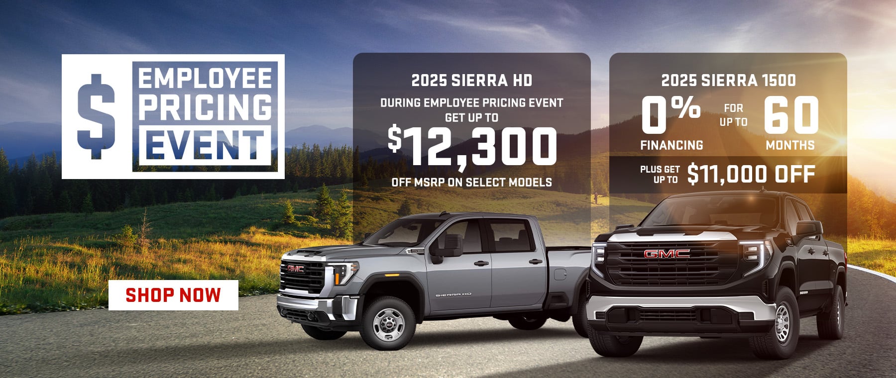 Car showroom advertisement with text "View All Offers Here" and three vehicles displayed.