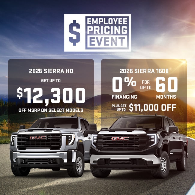 Advertisement for a summer adventure pre-owned vehicle sales event, featuring three cars in the foreground, scenic backgrounds, and text stating prices start at $20,446 and a chance to win a prize with each purchase.