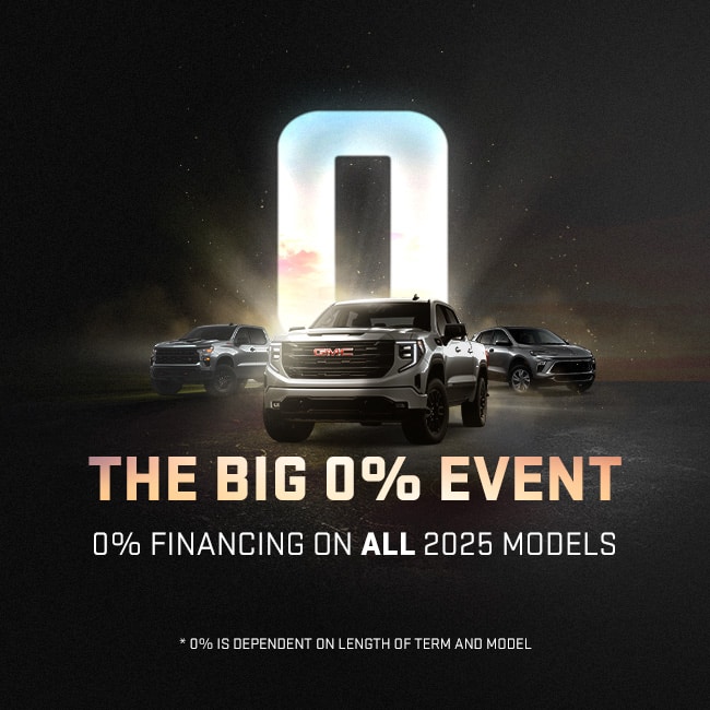 Advertisement for a summer adventure pre-owned vehicle sales event, featuring three cars in the foreground, scenic backgrounds, and text stating prices start at $20,446 and a chance to win a prize with each purchase.